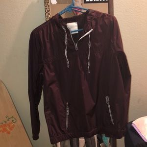 Maroon windbreaker